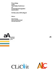 Proceedings of the Third Italian Conference on Computational Linguistics CLiC-it 2016
