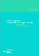 Langues régionales : langues de France, langues d'Europe