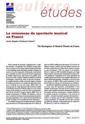 Le renouveau du spectacle musical en France
