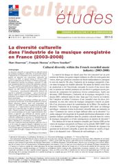 La diversité culturelle dans l’industrie de la musique enregistrée en France (2003-2008)