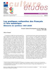 Les pratiques culturelles des Français à l'ère numérique