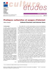 Pratiques culturelles et usages d’internet