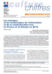Les ménages et les technologies de l’information et de la communication (TIC)  en France et en Europe en 2012
