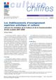 Les établissements d’enseignement supérieur artistique et culturel relevant du ministère de la Culture et de la Communication