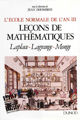 L'École normale de l'an III. Vol. 1, Leçons de mathématiques