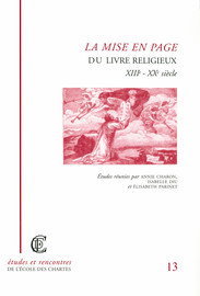 La mise en page du livre religieux (XIIIe-XXe siècle)