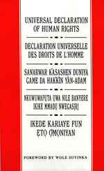 Universal Declaration of Human Rights: English, French, Hausa, Igbo and Yoruba