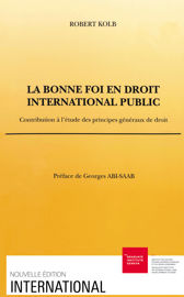 La Bonne Foi En Droit International Public Partie I La Bonne Foi Et Les Sources Du Droit International Public Section V Bonne Foi Et Estoppel Graduate Institute Publications