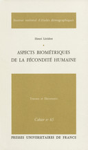 Aspects biométriques de la fécondité humaine