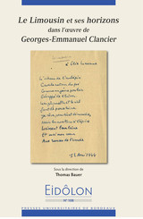 Le Limousin et ses horizons dans l’œuvre de George-Emmanuel Clancier