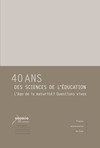 40 ans des sciences de l’éducation