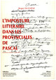 11. Pantheologia de Rainier de Pise, t. II, Introduction par le P. Nicolaï