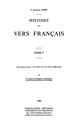 Histoire du vers français. Tome V