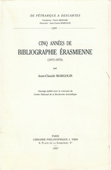 Cinq années de bibliographie érasmienne (1971-1975)